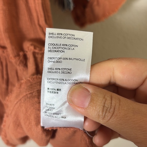 Free People Dreamweaver Embroidered Cotton Tassel Puff Sleeve Tunic Top Sz XS - Picture 6 of 12